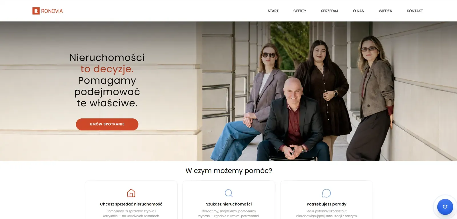 Ronovia – screen strony